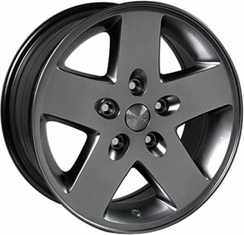 Jeep Wrangler 2007-2017 powder coat mineral grey 17x7.5 aluminum wheels or rims. Hollander part number ALY9074U35.LC123, OEM part number 1SU90CDMAA.