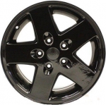 ALY9074U45 Jeep Wrangler Wheel/Rim Black Painted #1AH78TRMAB